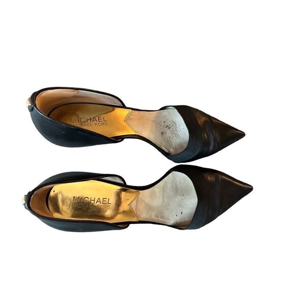 Michael Kors Black Supple Leather Pumps - Picture 4 of 10